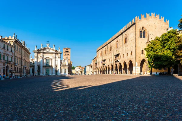 Vecchia Piazza Mantova Italia — Foto Stock