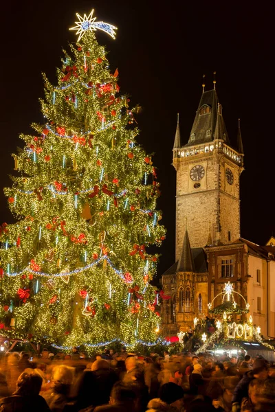 プラハ旧市街広場 チェコ共和国クリスマスマーケット — ストック写真