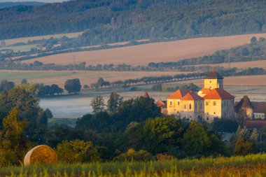 Klatovy yakınlarındaki Svihov su kalesi, Güney Bohemya, Çek Cumhuriyeti
