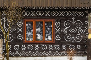 Boyanmış halk evi, Slovakya 'daki UNESCO köyü Cicmany