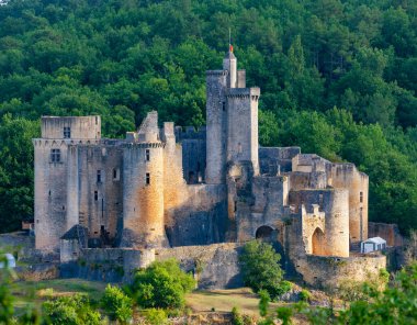 Bonaguil Castle in Lot et Garonne, France clipart