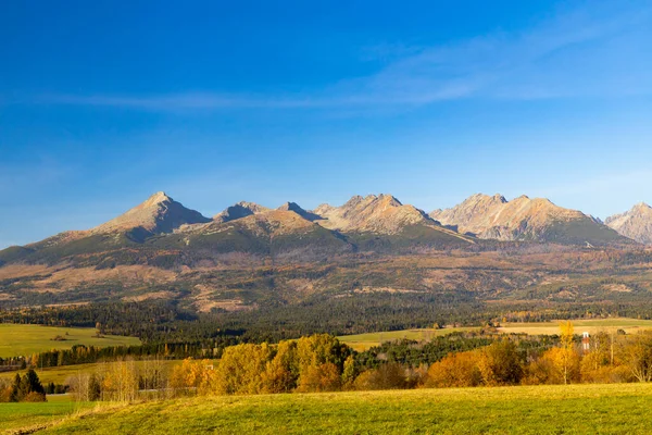 Tatry Wysokie Jesienią Słowacja — Zdjęcie stockowe