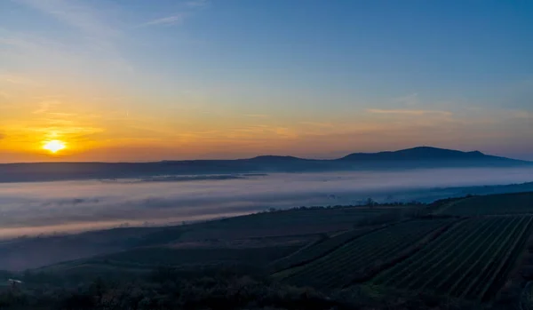 Sunset Palava Southern Moravia Czech Republic — Stock Photo, Image