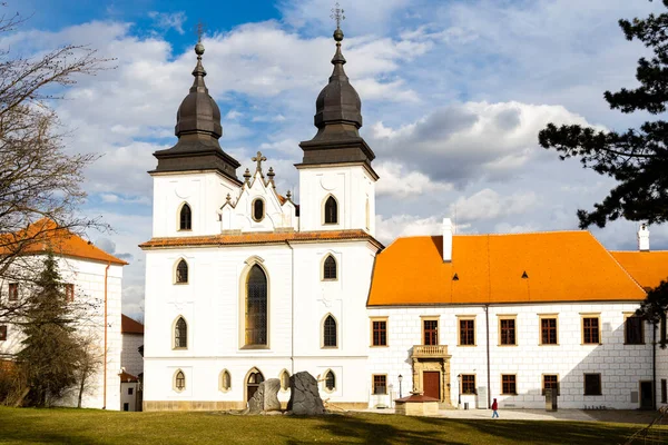 Bazylika Klasztor Prokopa Trebic Unesco Najstarsza Osada Żydowska Europie Środkowej — Zdjęcie stockowe