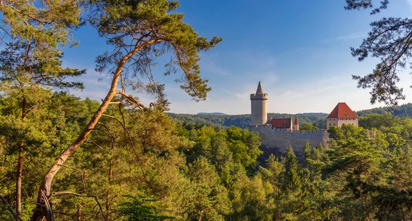 Středověký Hrad Kokorin Severních Čechách Česká Republika — Stock fotografie