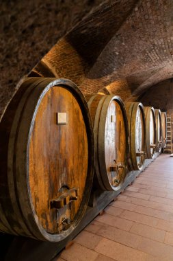 Thallern şarap mahzeninde, Viyana yakınlarında Gumpoldskirchen, Aşağı Avusturya, Avusturya