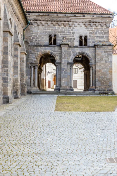 Procopius Basiliek Klooster Stad Trebic Unesco Site Oudste Middeleeuwse Nederzetting — Stockfoto