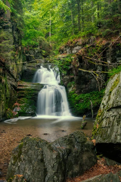 Resov Waterfalls River Huntava Nizky Jesenik Northern Moravia Czech Republic — Stock Photo, Image