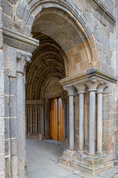 Gotycką Bazyliką Saint Procopius Třebíč Wpisanego Listę Unesco — Zdjęcie stockowe