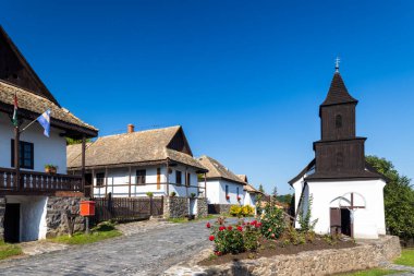 Kuzey Macaristan bölgesindeki Holloko 'nun tarihi köy merkezi