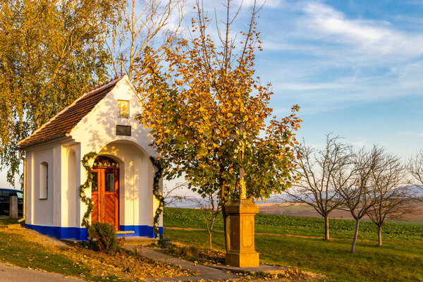 Chapel in Vlcnov, Southern Moravia, Czech Republic