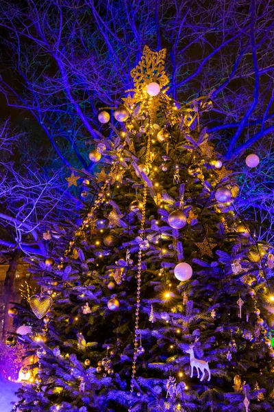 Kerstboom Wenen Oostenrijk — Stockfoto