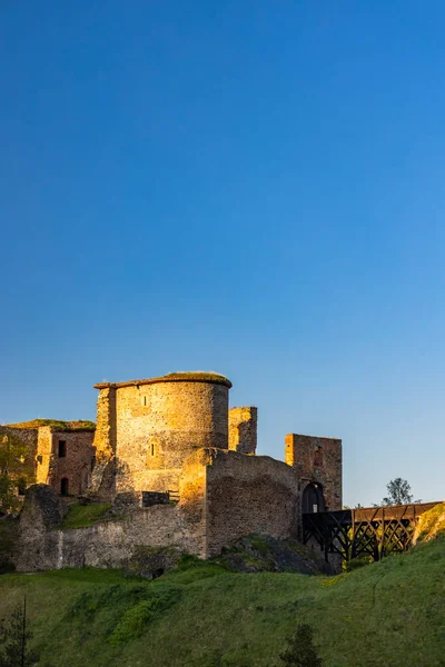 Ruines Château Krakovec Bohême Centrale République Tchèque — Photo