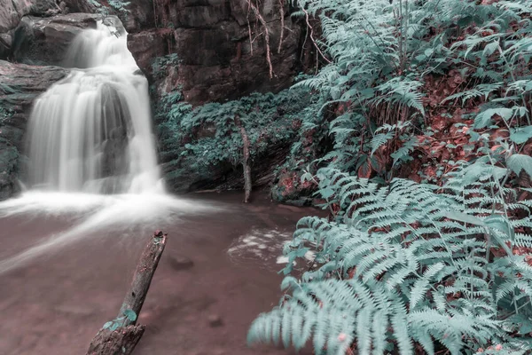 Cascadas Resov Río Huntava Nizky Jesenik Moravia Del Norte República —  Fotos de Stock