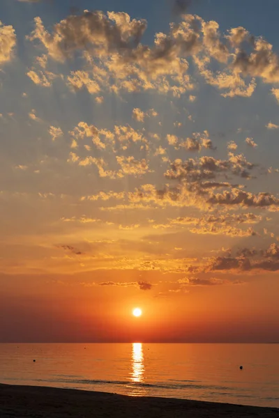 Pôr Sol Rodi Garganico Parque Nacional Gargano Apúlia Itália — Fotografia de Stock