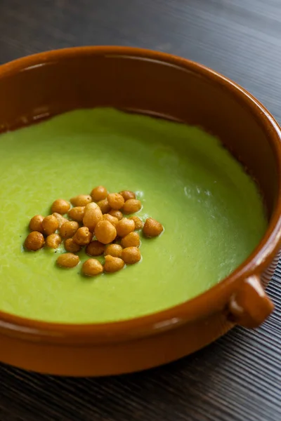 Bodegón Guisantes Verdes Sopa —  Fotos de Stock