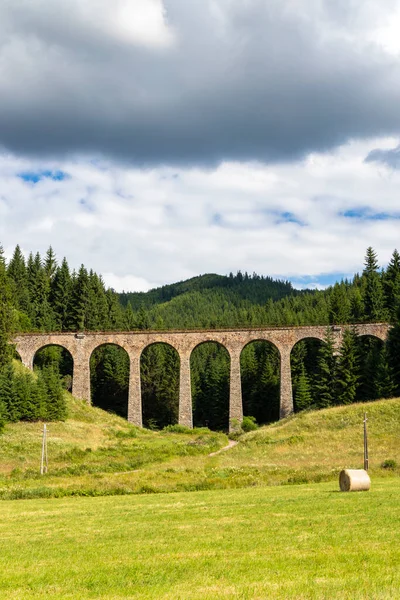Chmarossky Viaduct Old Railroad Telgart Slovakia — Stock Photo, Image