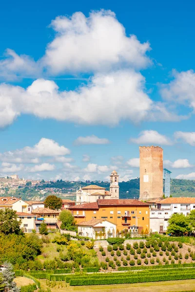 Barbaresco Dorf Und Weinberge Unesco Weltkulturerbe Piemont Norditalien — Stockfoto