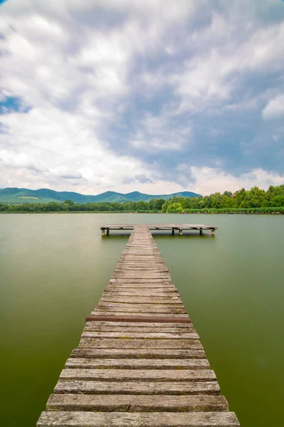 Pier Dammen Jenoi Ungern — Stockfoto