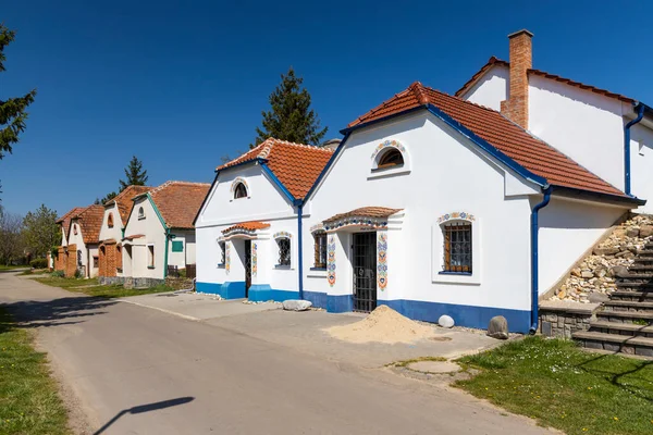 Groep Van Typische Buiten Wijnkelders Sudomerice Zuid Moravië Tsjechië — Stockfoto