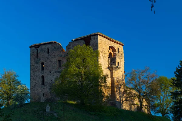 Ruïnes Van Het Kasteel Krakovec Midden Bohemen Tsjechië — Stockfoto