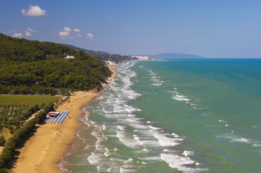 Baia Calenella Plajı, Vico del Gargano, Foggia, İtalya