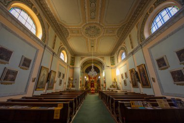 İmparatorluk tarzı Kutsal Haç Kilisesi, Frantiskovy Lazne, Batı Bohemya, Çek Cumhuriyeti