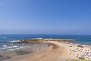 Pechon yakınlarındaki Playa de Amio, Val de San Vicente, Cantabria, İspanya