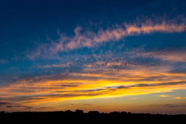 güzel soyut gökyüzü günbatımı süre sonra
