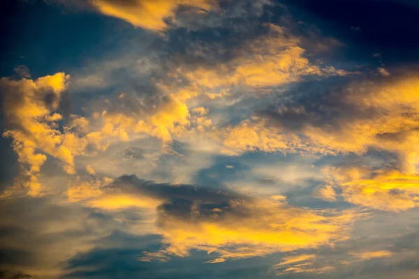 Céu Agradável Noite Após Pôr Sol — Fotografia de Stock