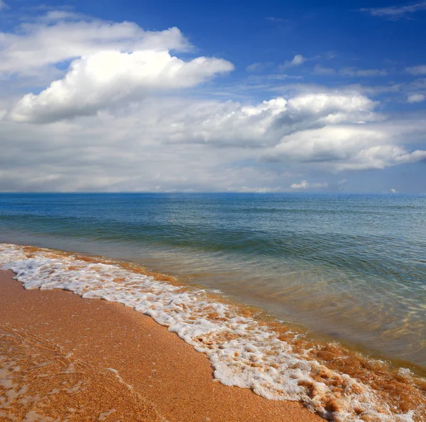 Morgon Liggande Vid Havets Strand — Stockfoto