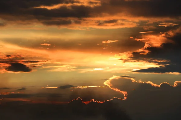 Хмари Заходу Сонця Вечірньому Небі — стокове фото