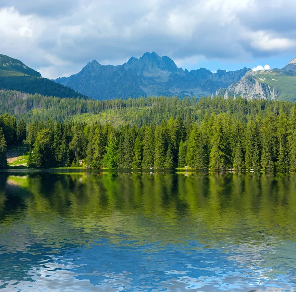 Lago Montagna Strebske Pleso Tatra Slovacchia — Foto Stock