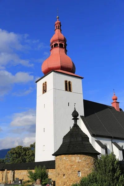 Kyrkan Ladislav Liptovske Matiasovce Slovakien Solig Dag — Stockfoto