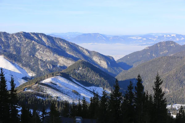 Krajobraz Zimą Tatrach Słowacja — Zdjęcie stockowe