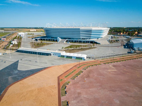 Завершено строительство футбольного стадиона к чемпионату мира по фифе 2018 — стоковое фото