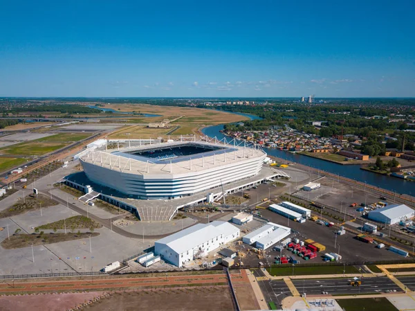 Byggandet av en fotbollsarena för Fifa VM 2018 är klar — Stockfoto