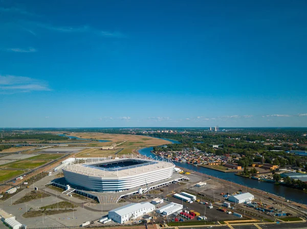 Byggandet av en fotbollsarena för Fifa VM 2018 är klar — Stockfoto