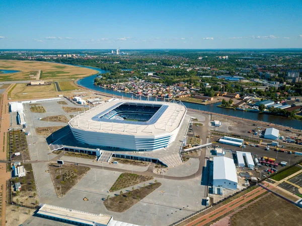 Byggandet av en fotbollsarena för Fifa VM 2018 är klar — Stockfoto