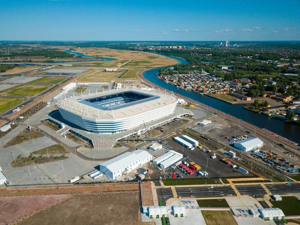Byggandet av en fotbollsarena för Fifa VM 2018 är klar — Stockfoto