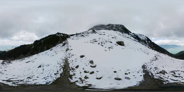 Opady śniegu w zimie Alpy Szwajcaria — Zdjęcie stockowe