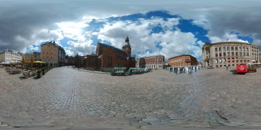 Siyah nokta gün zaman 360 vr panorama, evi