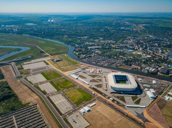 Se completa la construcción de un estadio de fútbol para la Copa Mundial de Fútbol de 2018 — Foto de Stock