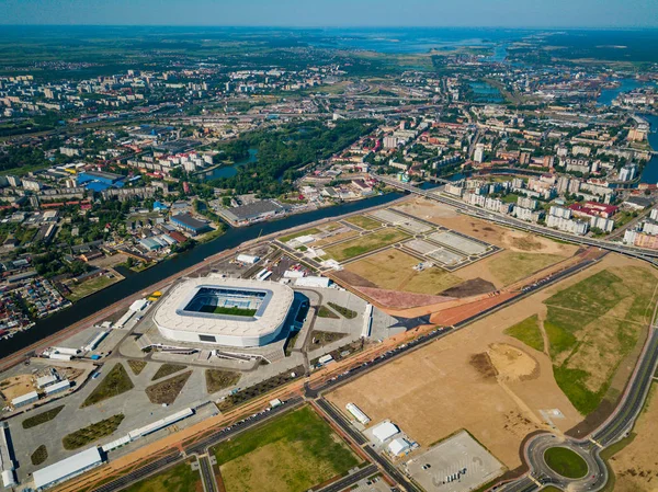 Se completa la construcción de un estadio de fútbol para la Copa Mundial de Fútbol de 2018 — Foto de Stock