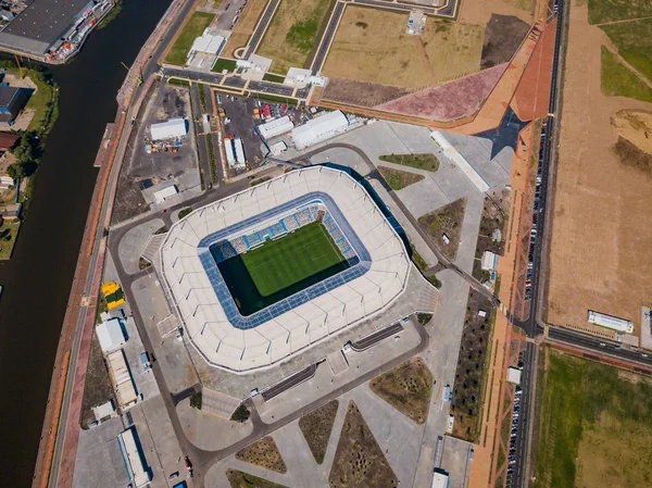 A construção de um estádio de futebol para a Copa do Mundo de Fifa 2018 está concluída — Fotografia de Stock
