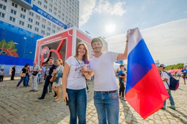 Futbol taraftarları takım Hırvatistan ve Türkiye arasındaki maç günü şehrin sokaklarında destek