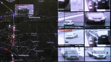 Etkileşimli harita merkezi izleme trafik istatistikleri gösterir