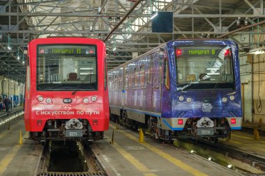 Metro metro istasyonu Krasnaya Presnya 'nın içi