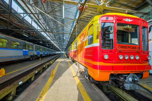 Metró vasútállomás Krasnaya presnya belső tér — Stock Fotó