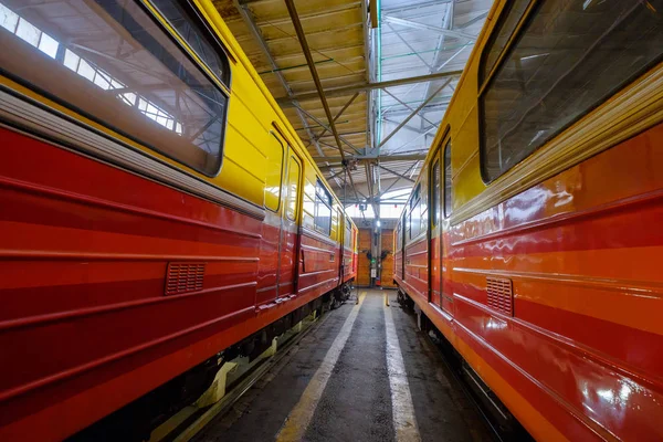 Subway train metro depot Krasnaya presnya interior — Stock Photo, Image